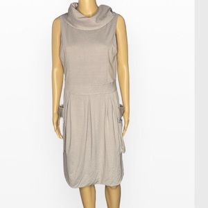 Nicola Grey  Cowl Neck Dress L